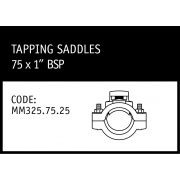 Marley Philmac Tapping Saddles 75mm x 1 BSP - MM325.75.25
